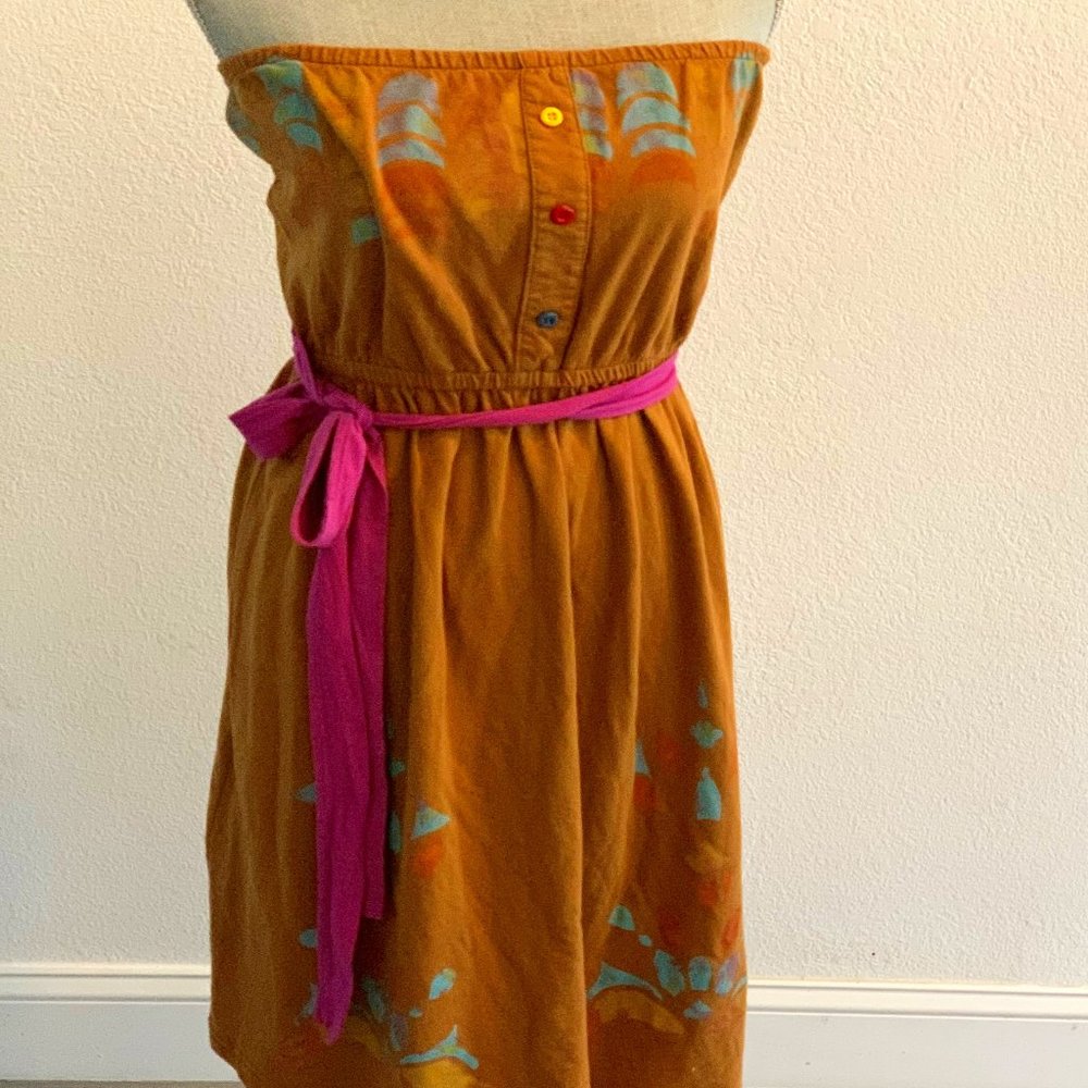 Scrapbook Cotton Pull On Summer Beach Dress Lrg